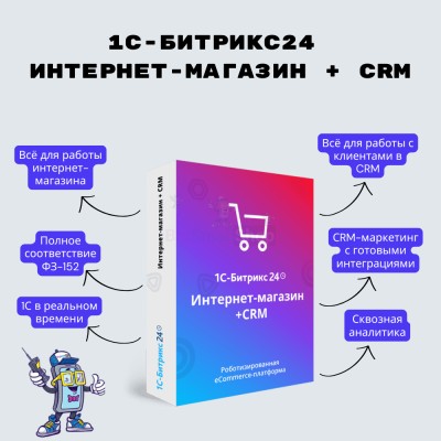 Программа для ЭВМ "1С-Битрикс24". Лицензия Интернет-магазин + CRM (12 мес.) - купить в Большом Кельтей